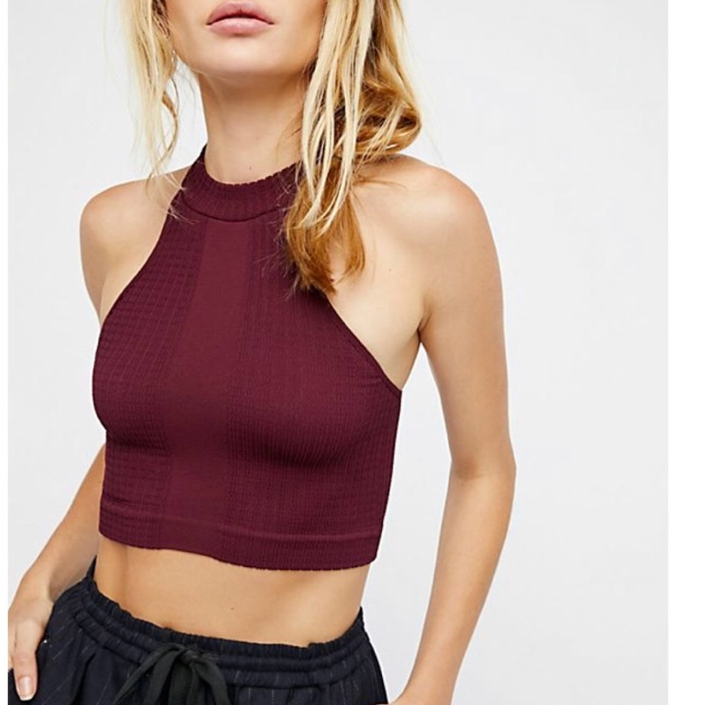 (Free people) plum seamless crop top